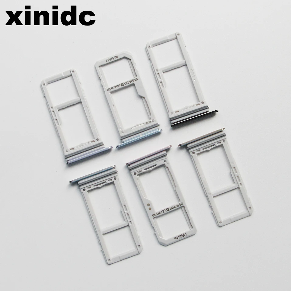 Xinidc 200pcs Dual Sim card Holder For Samsung Galaxy S8 G950 S8 Plus G955 Sim Card Tray Holder Replacement Parts Free DHL EMS
