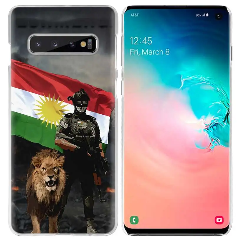 Курдистана чехол с флагом для samsung Galaxy S10 5G S10e S9 S8 M30 M20 M10 J4 J6 плюс J8 Note 8 9 прозрачный жесткий чехол из ПК для телефона Coque