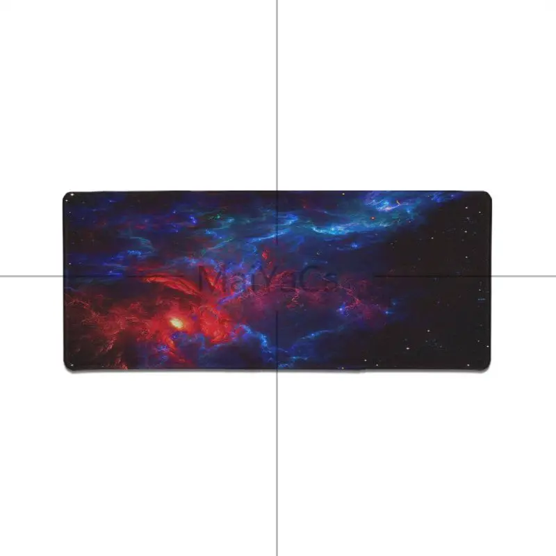 Lock Edge 30x60cm Maiyaca Galaxy Colorful Starry Sky mouse pad gamer play mats Gaming Mouse Pad Gamer Mouse pad Anime Mousepad mat Speed Version - Color: Lock Edge 30x60cm