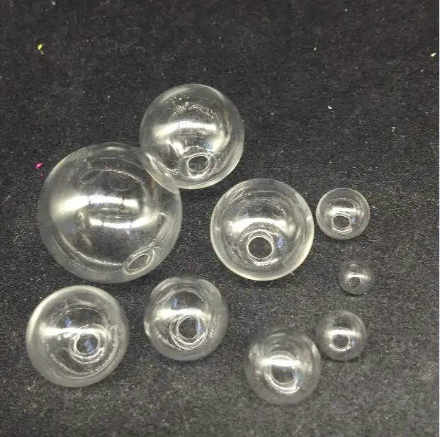 

20pieces 6mm 8mm 10mm 12mm 14mm 16mm 18mm 20mm 25mm ball mixed glass globe bottle vial pendant glass locket jewelry findings