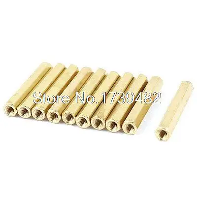 M3 x 30 мм латунная Шестигранная Проставка с внутренней/внутренней резьбой для