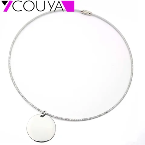 Новый Модные украшения серебро круглый кулон 2 мм Сталь цепи колье готический себе Ожерелья для мужчин подарок для Для женщин Девушка