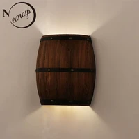 american vintage wall lamps country wine barrel modern wall lights led e27 for bedroom living room restaurant kitchen aisle bar
