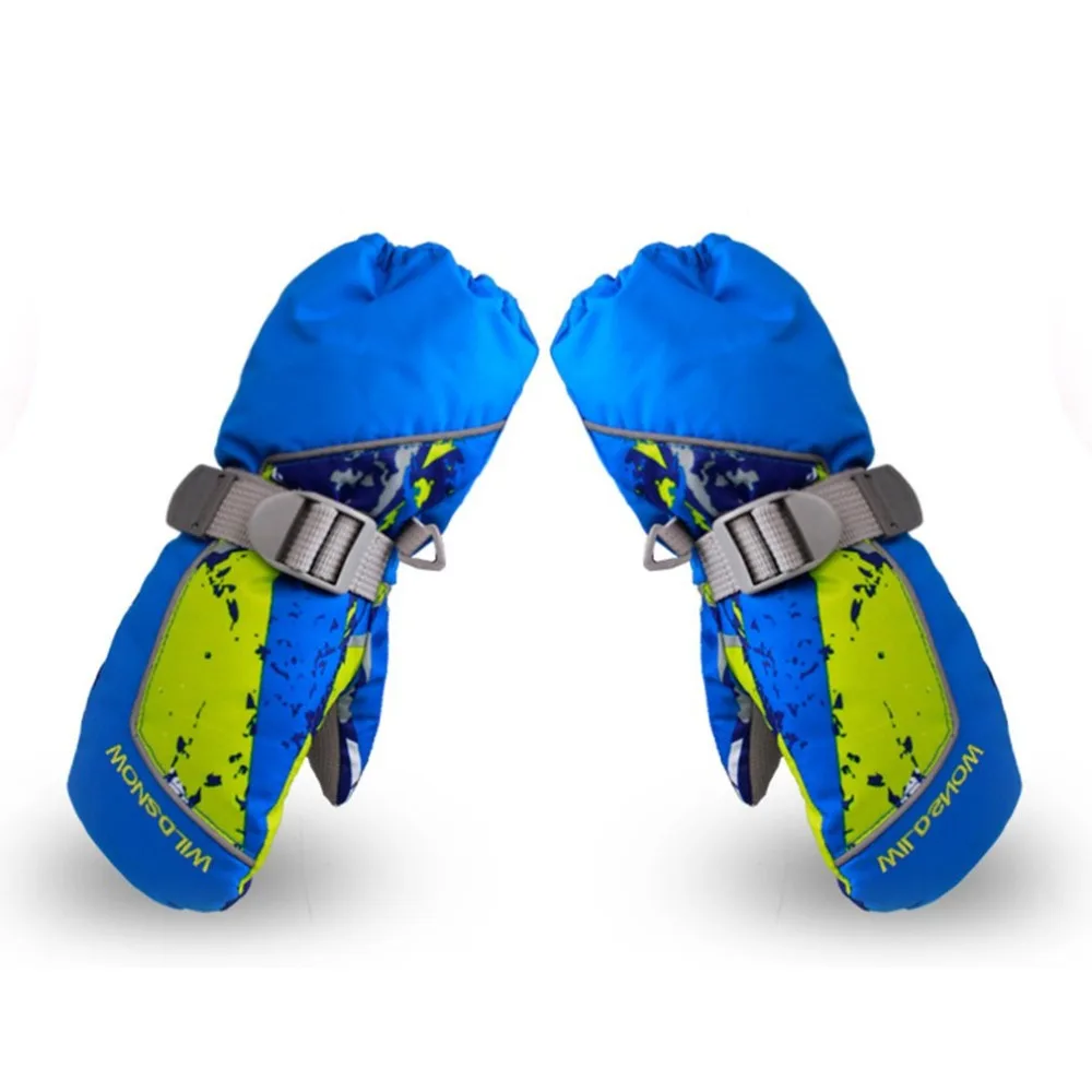 Children Skiing Gloves Waterproof Non-slip Snow Skating Thick Warm Mittens for Winter Sports New 2018 | Спорт и развлечения