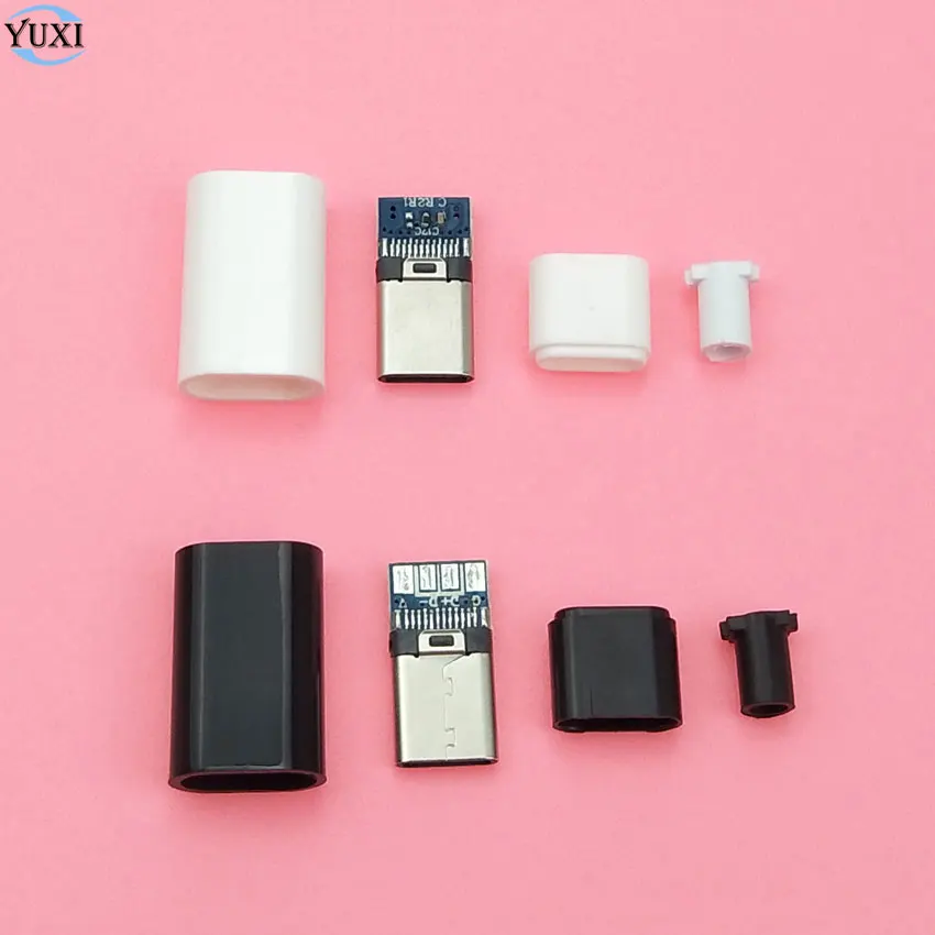 YuXi 2 комплекта USB 3 1 Type C Штекерный разъем сварочный Тип USB-C 4 в для печатной платы