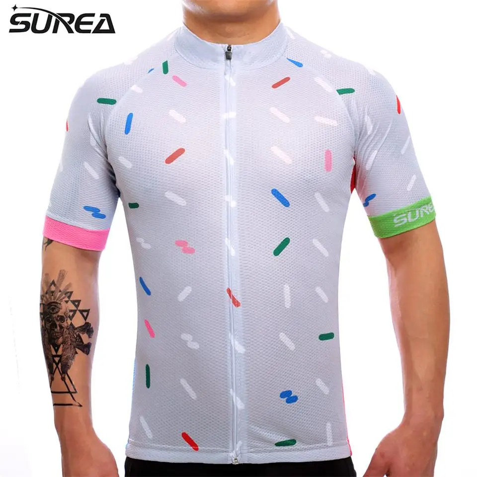 MTB 2017 бренд Surea maillot ciclismo 100% полиэстер велосипедная Джерси Одежда для велоспорта