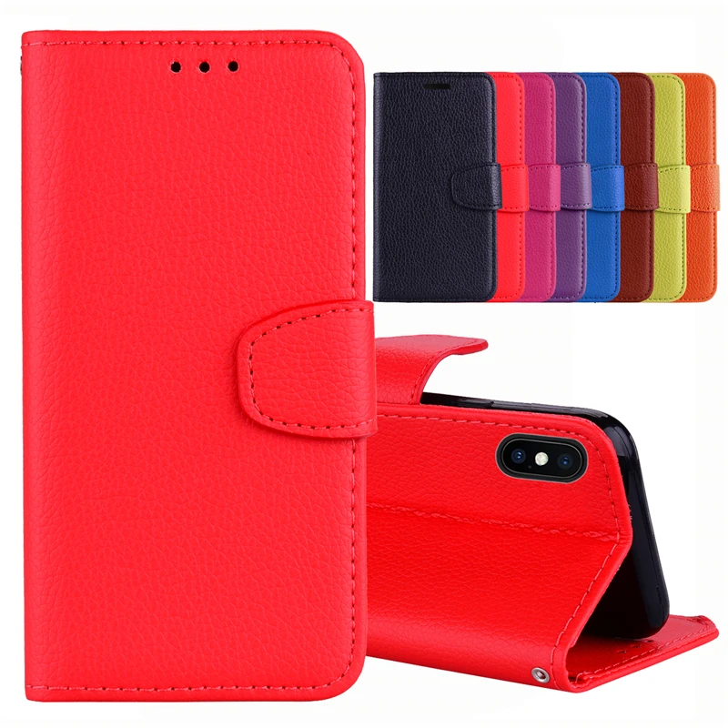 for iPhone 5 5S SE 6 6S 8 7Plus Case Cover Luxury Wallet PU Leather Flip Phone iPhoneX XR XS Max 6.1 inch | Мобильные телефоны и