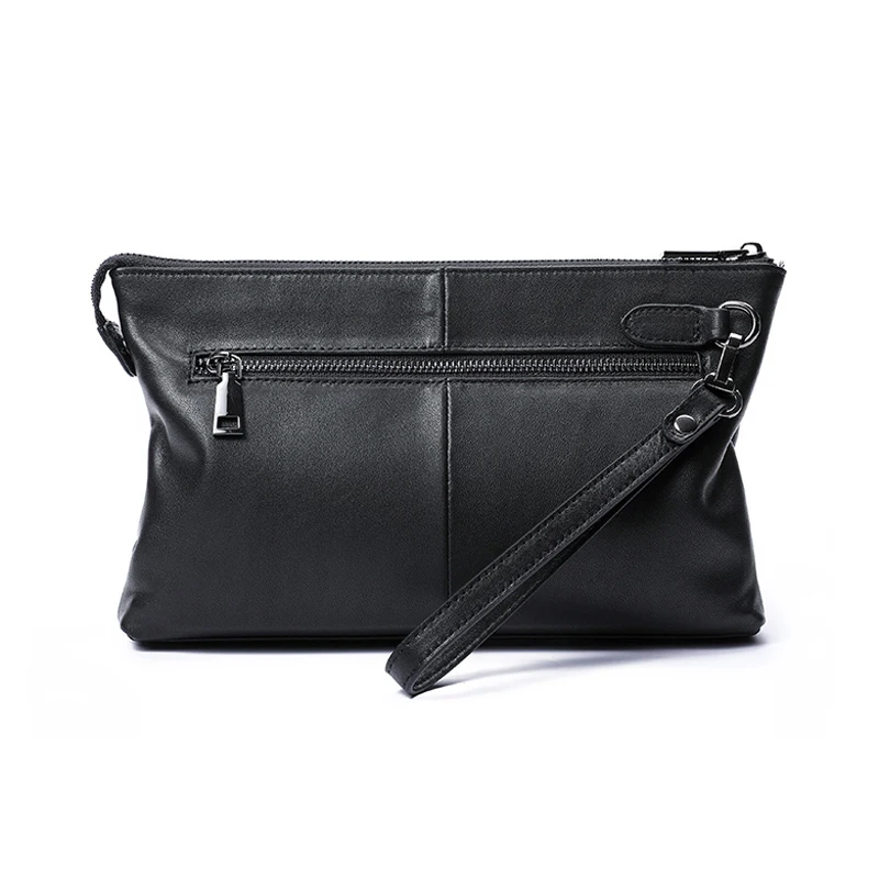 BAQI Brand Handbag Men Wallet Clutch Bag Genuine Leather Cowhide High Quality 2019 Fashion Purse Card Holder Men Ipad Phone Bag