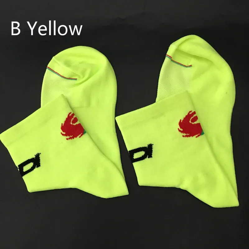 B 5se SD Yellow Новые 2 стиля велосипедные носки мужские женские спортивные уличные черные белые дышащие дорожные велосипеды носки - Цвет: B 5se SD Yellow