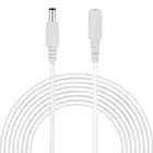 Белый кабель питания постоянного тока 12 В, 5,5 мм х 2,1 мм, штекер-гнездо, 0,5 м, 1 м, 2 м, 3 м, 4 м, 5 м, 6 м, 7 м, 8 м, 10 м, Удлинительный кабель питания для видеонаблюдения