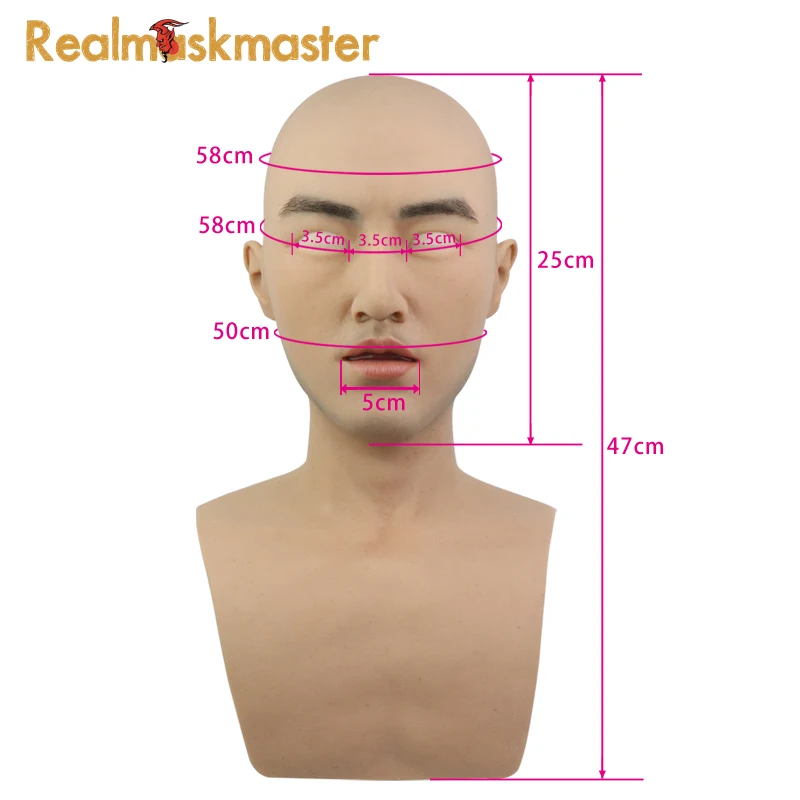 Realmaskmaster Реалистичная силиконовая маска на Хэллоуин для мужчин вечерние поставки