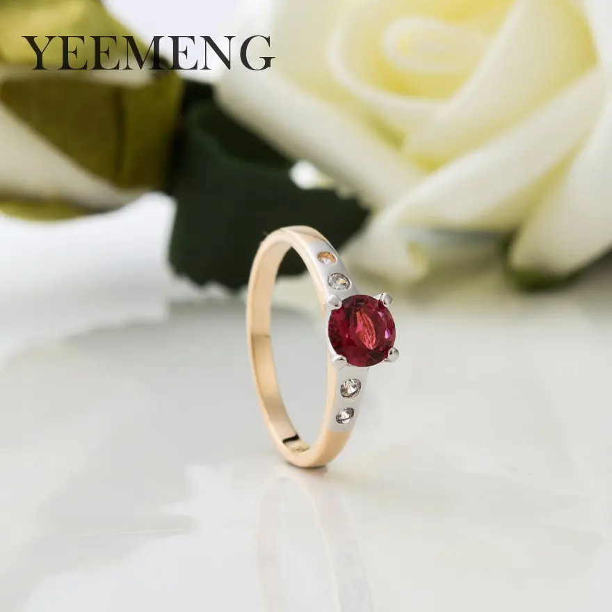 YEEMENG, модное дизайнерское кольцо, квадратные циркониевые кольца для женщин, ювелирные изделия, свадебный подарок на помолвку, Роскошные инкрустированные каменные кольца