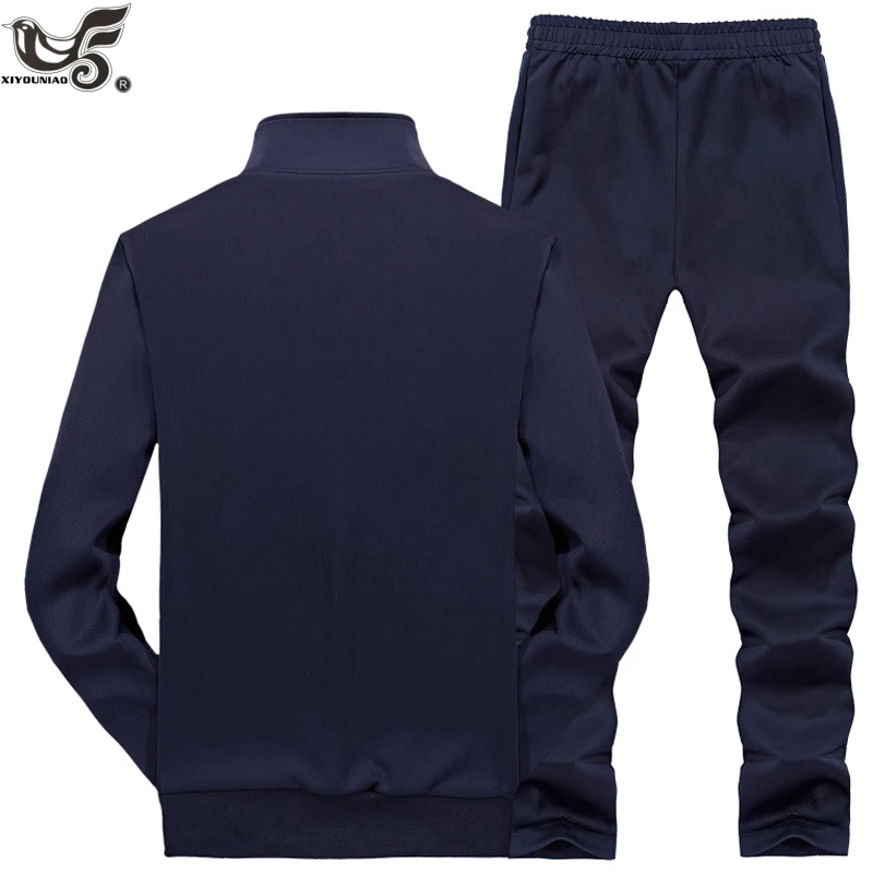 XIYOUNIAO размера плюс L~ 7XL8XL Спортивная одежда для мужчин осень зима набор мужской s спортивный костюм Толстовка толстовки+ брюки для мужчин повседневные спортивные костюмы