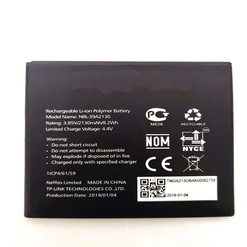 3,85 V 2130mAh NBL-39A2130 для TP-Link Neffos Y5/TP802A батарея с подставка для телефона в подарок