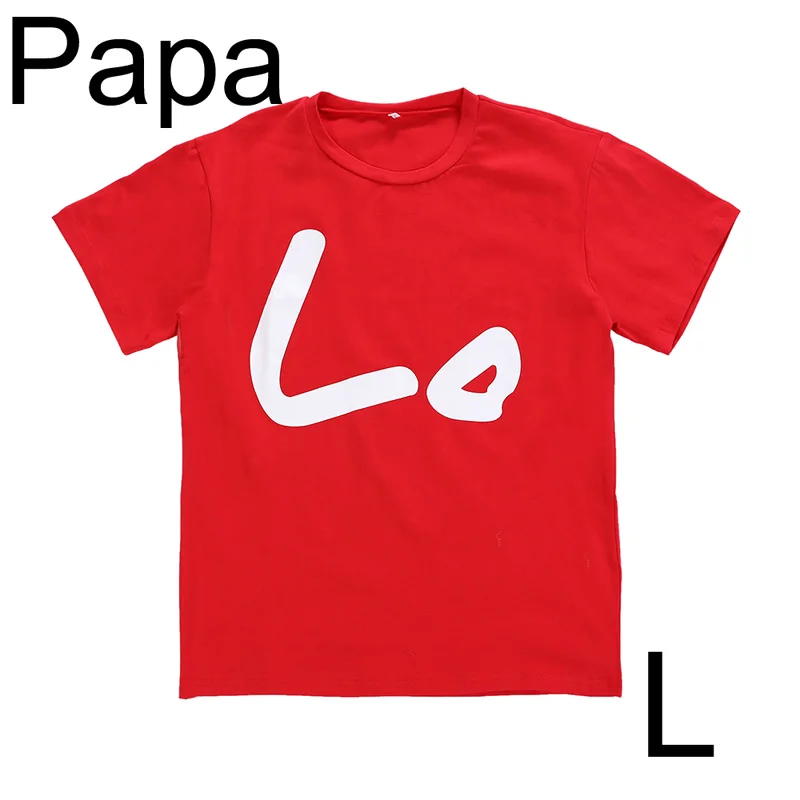 Papa L Одежда для мамы и сына «Love Me» Одежда для мамы и дочки одинаковые футболки для всей семьи летняя Одинаковая одежда для семьи «Mommy and Me» - Цвет: Papa L