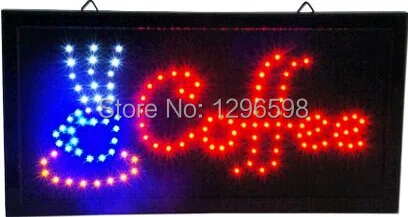 CHENXI direct selling 10x19 inch Semi-outdoor coffee store sign Ultra Bright flashing led message signs | Дом и сад