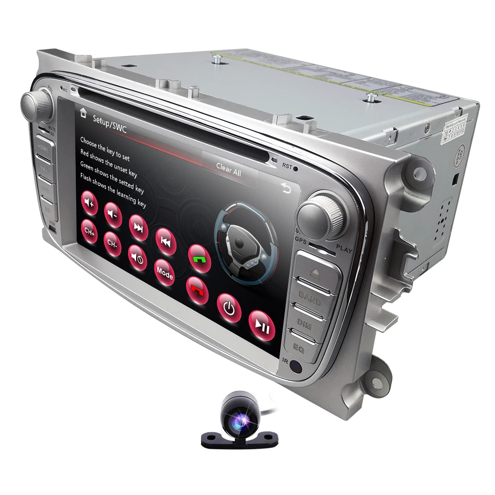 Двойной 2 Din Автомобильный dvd-плеер GPS Navi для Ford Focus Mondeo Galaxy 3G аудио Радио стерео