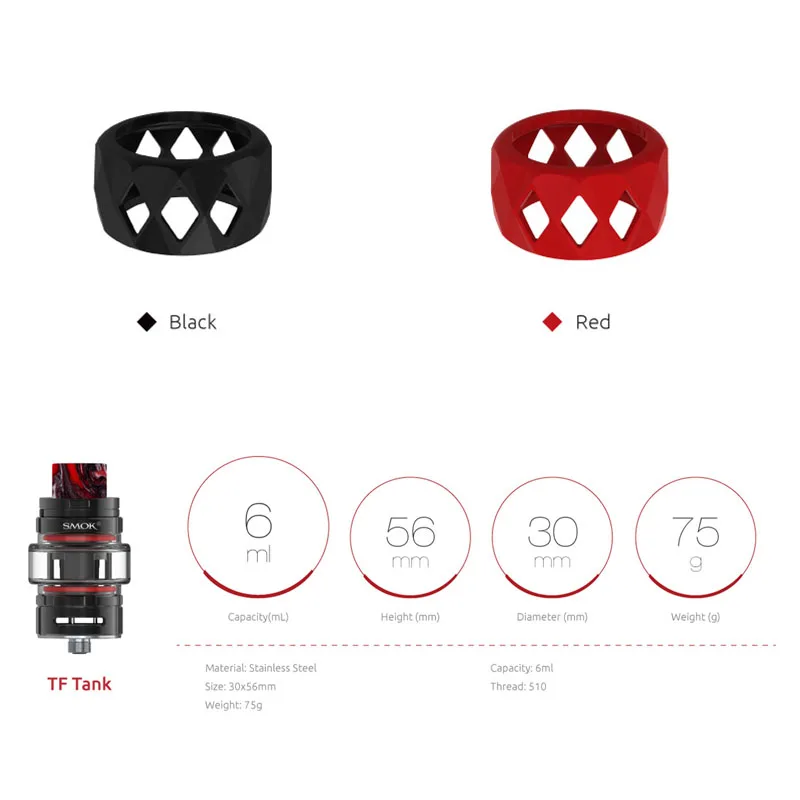 Новый запас оригинальный SMOK TF танк 6 мл атомайзер с баком BF-Mesh катушка верхнее