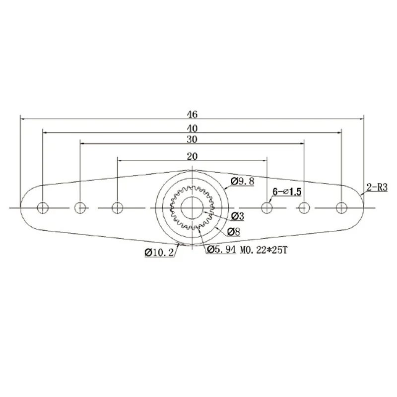 Сервопривод полностью алюминиевый KINGMAX KSA003 2 CNC 25T 46 мм 2g|Детали и аксессуары| |