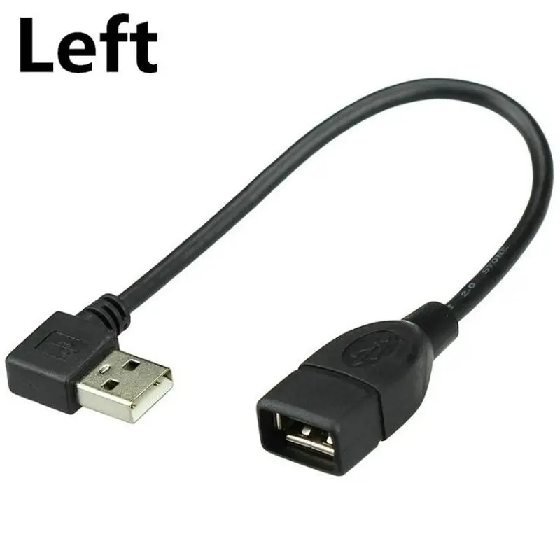 USB 2 0 A Male к женскому 90 Угловой Удлинительный адаптер кабель