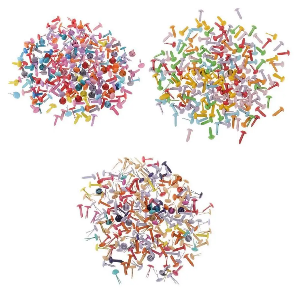 600 шт. Детские круговые мини брэды|Штифты| |