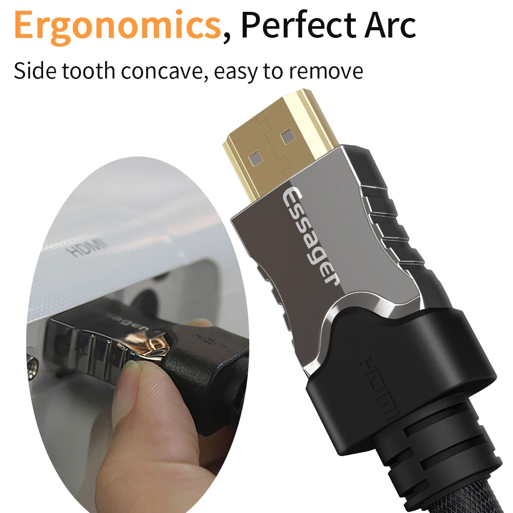 Essager совместимому с HDMI кабель со штыревыми соединителями на обоих концах для
