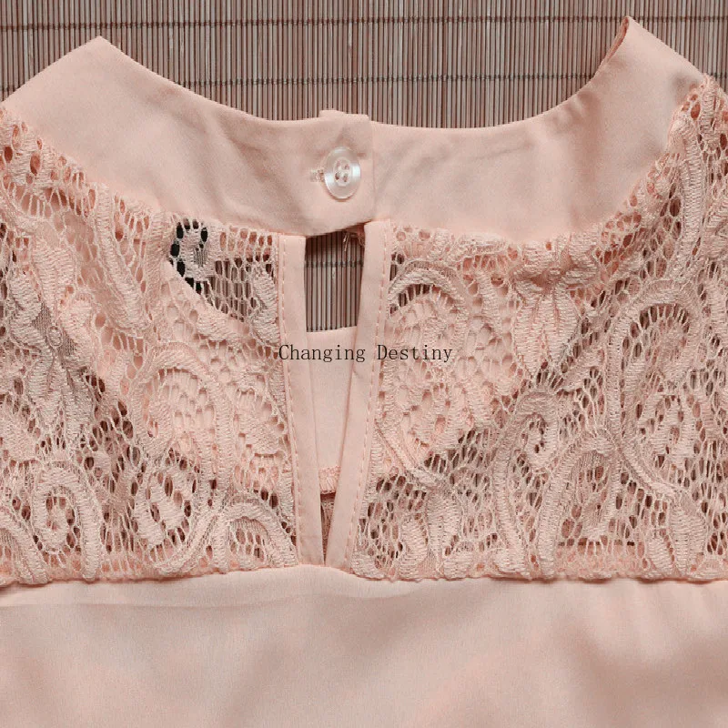 S-XL Женская кружевная шифоновая рубашка в европейском и американском стиле