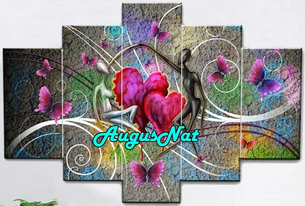 5 панелей Алмазная картина пента 5d Сделай Сам полная дрель алмазные вышитые