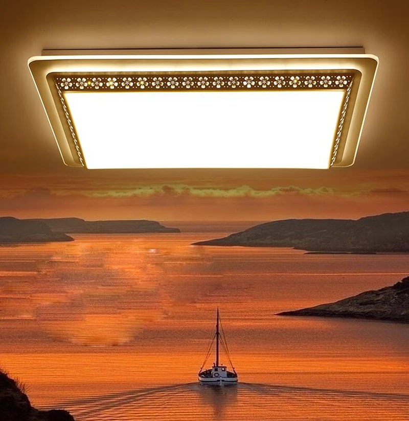 Светильники для гостиной прямоугольная атмосфера минималистичный современный