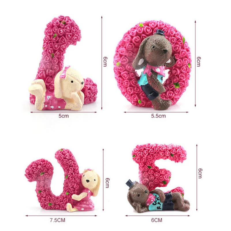 Романтический автомобиль украшения розы люблю милый кролик подвесной