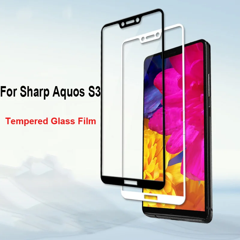 Защитная пленка для экрана Sharp Aquos S3 FS8015 стеклянная ультратонкая черно-белая |