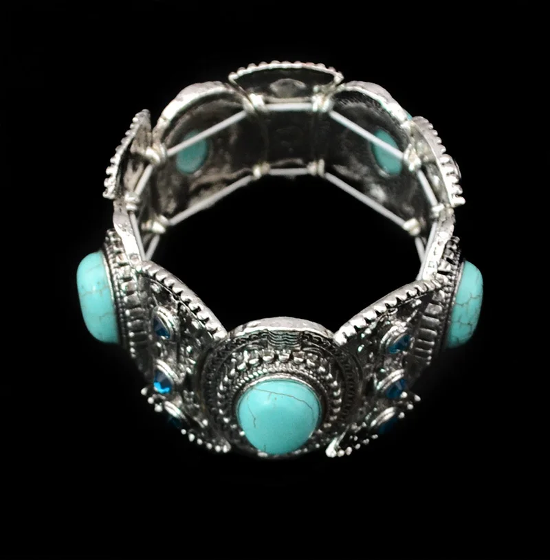 Чешский панк Цыганский тибетский винтажный металлический эластичный женский