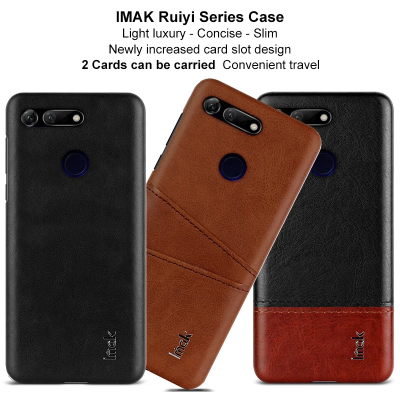 6,4 ''Honor View 20 кожаный чехол Funda huawei Honor View 20 чехол IMAK лаконичный Тонкий чехол для задней панели для huawei Honor View 20 чехол V20