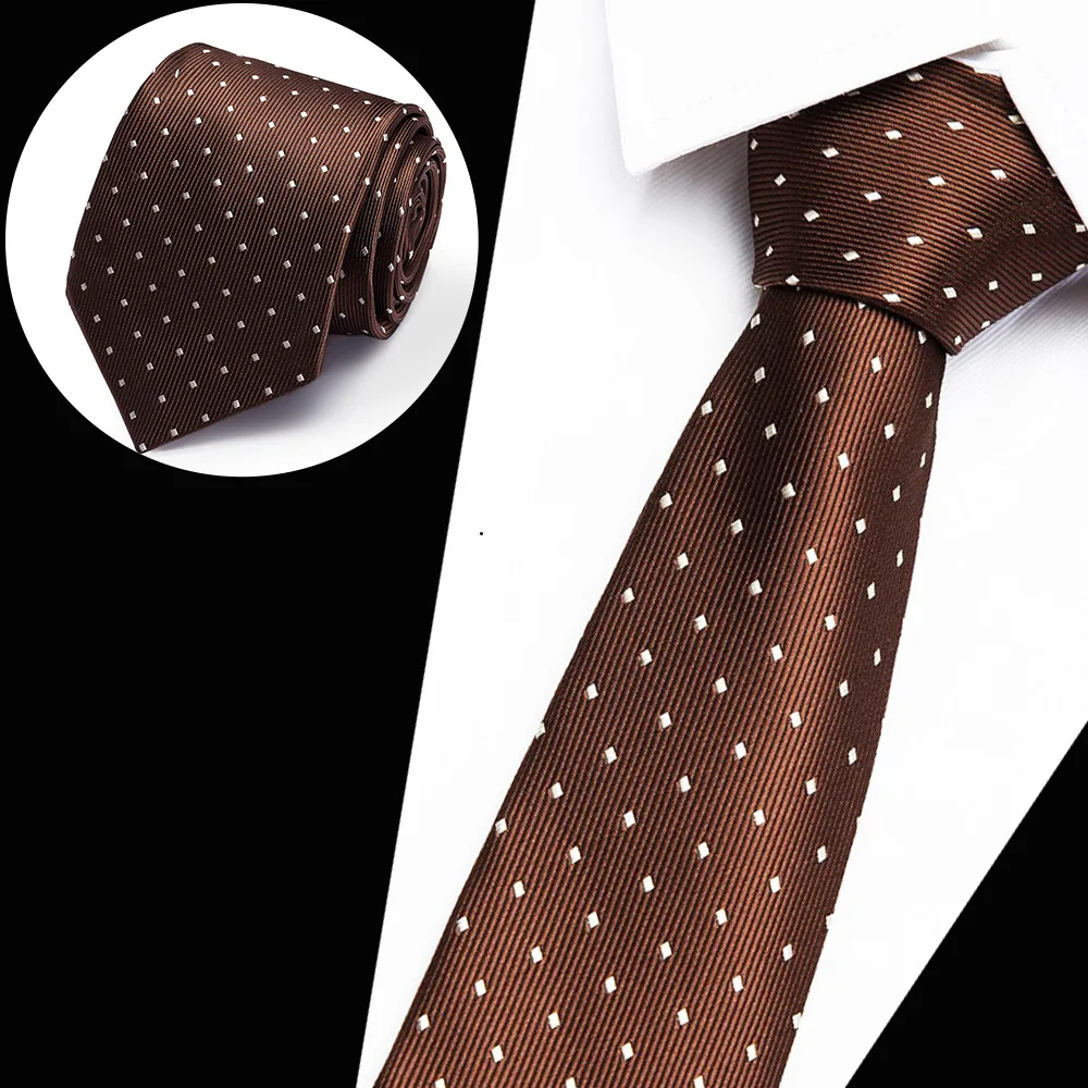 Мужской классический галстук Классические вечерние галстуки из полиэстера в - Фото №1