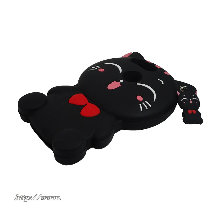 3D с изображением из мультфильма Lucky Cat Мягкая силиконовая крышка для huawei Y6 Pro 2017