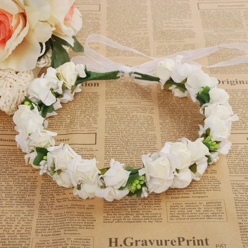Девичник невесты To Be Baby Shower вечерние венок из пенопласта с розами Гавайские