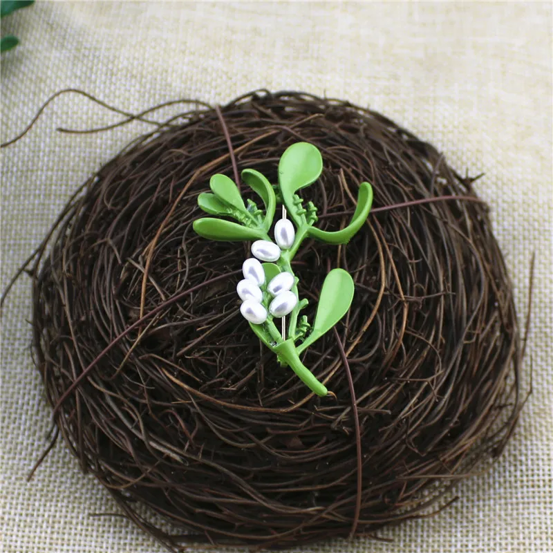 Модная изящная брошь имитация жемчуга в европейском и американском ретро стиле