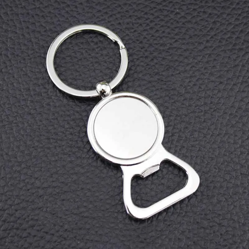 opener keychain 50 шт./лот открывалка для бутылок круглые брелоки сплав подходит для 25 мм Стеклянная наклейка на кабошоне самодельный брелок - Цвет: opener keychain
