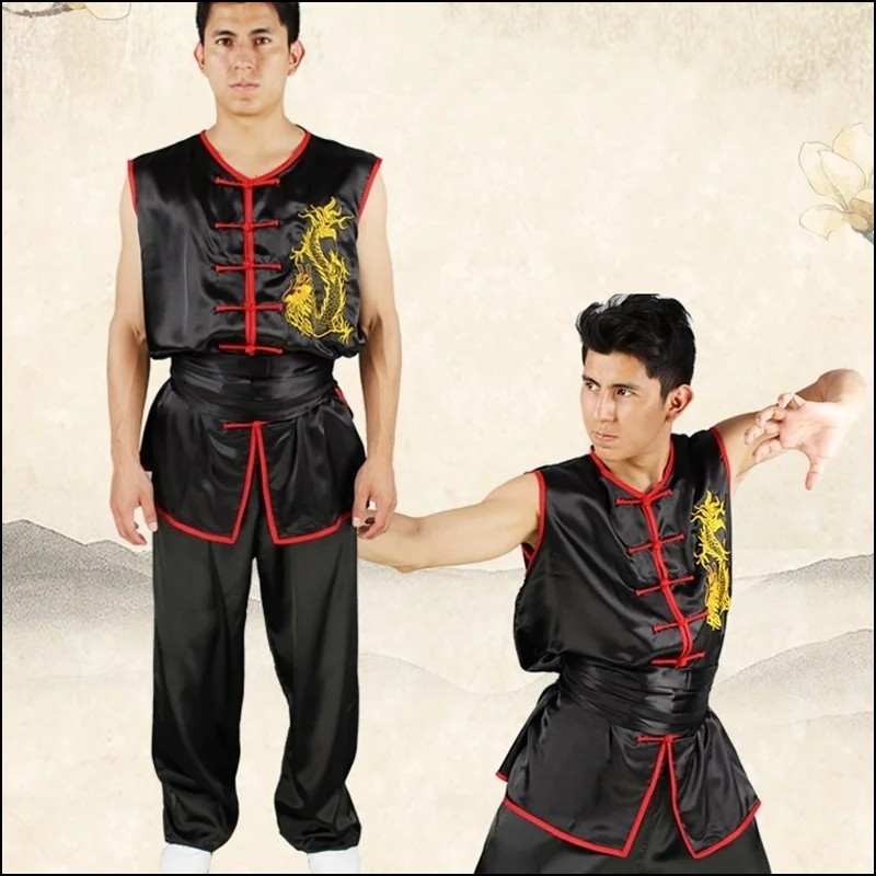 Одежда Wushu костюм китайского дракона шаолин монах форма для кунгфу TA408 |