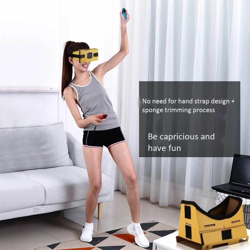 Для nintendo Switch VR складные очки виртуальной реальности 3D бумажные Box Фильмы Игры для