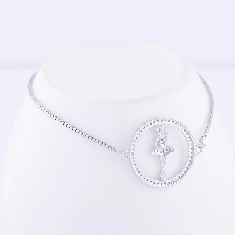 Подарок на Новый год микро проложить Циркон балетные танцы Девушка Круглый