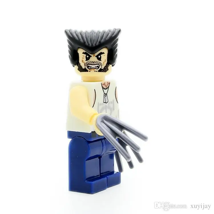 Одна распродажа белая росочка X-Men супер-герои модель Civil War Minifig строительные