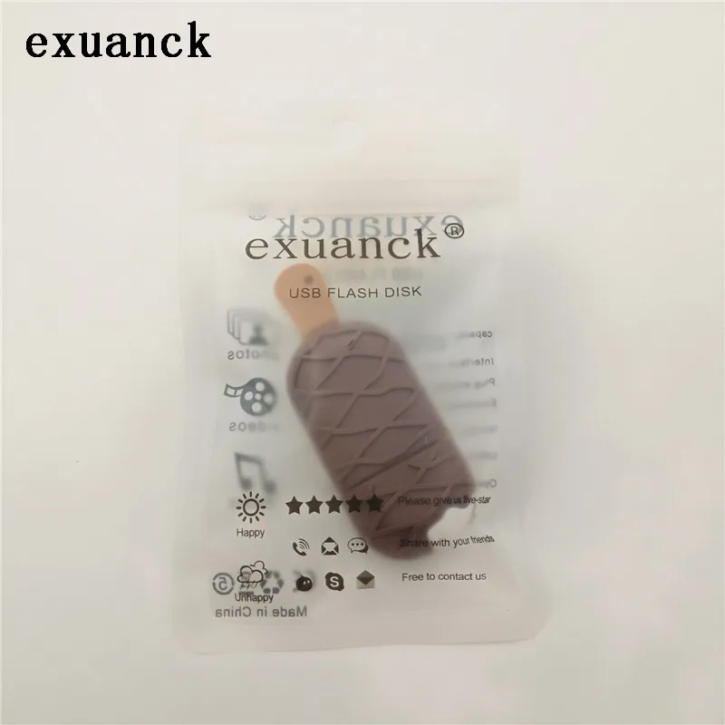 Силиконовый флэш накопитель в виде мороженого exuanck 10 шт. usb 2 0 4 ГБ 8 16 32 ГБ|32gb
