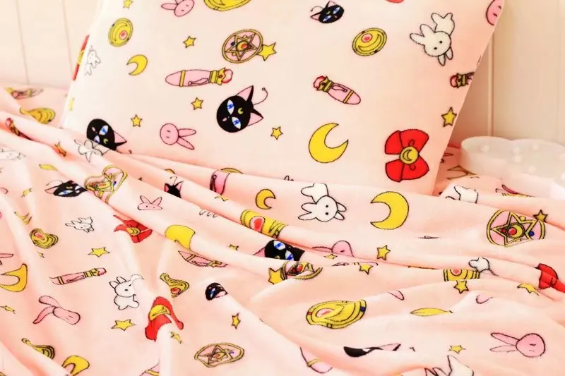 Sailor Moon плюшевый мультяшный плюшевый мягкий креативный фаршированный чехол для подушки, одеяло для кондиционирования воздуха, одеяло, зимняя теплая кукла-полицейский для сна