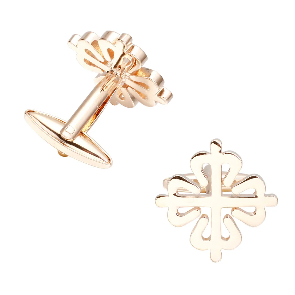 MeMolissa 3 пары розовое золото снежинка форма цветка рубашка запонки брендовые