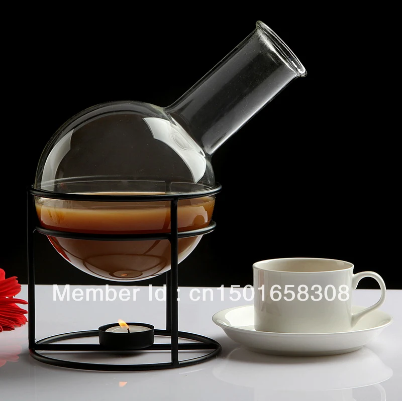 Новый дизайн! Кофейник из дутого стекла/кофеварка с подогревом кофейные чашки и