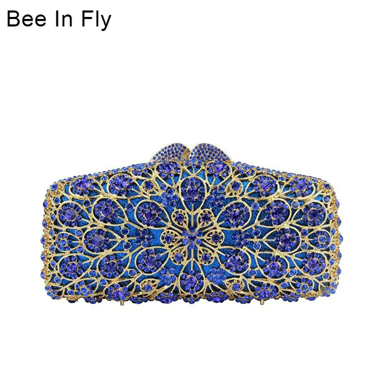 Bee In Fly Handmade Women Luxury Customized Color For Rhinestone Crystal Clutch Bag bag | Багаж и сумки