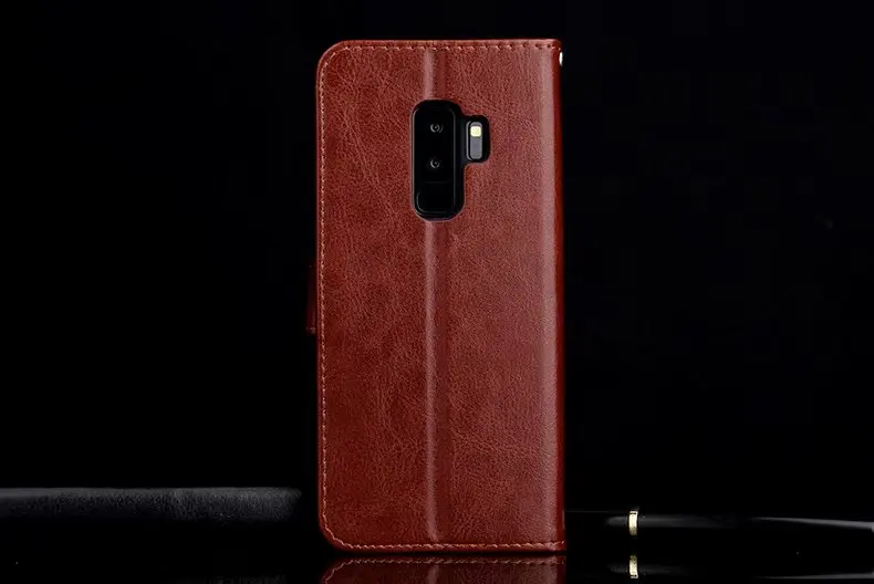 LuxuryFlip кожаный бумажник чехол для SAMSUNG S9 с подставкой держатель + слот карты SoftSoft
