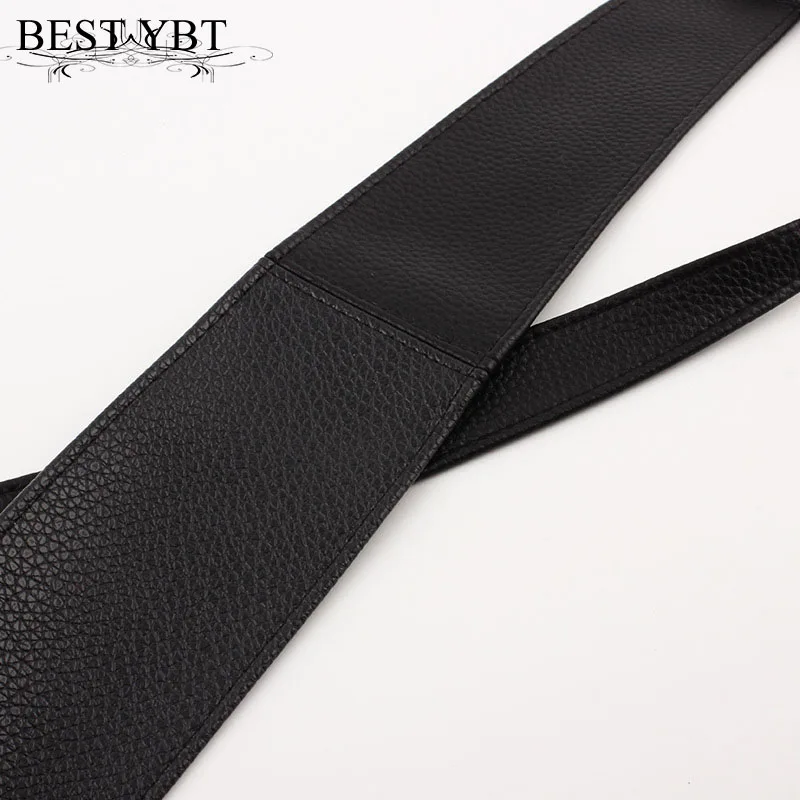 

Best YBT Women Belt Imitation leather Imitation leather Butterfly tie Belt Accessories Wide Ribbon Personality New Arrive Belt