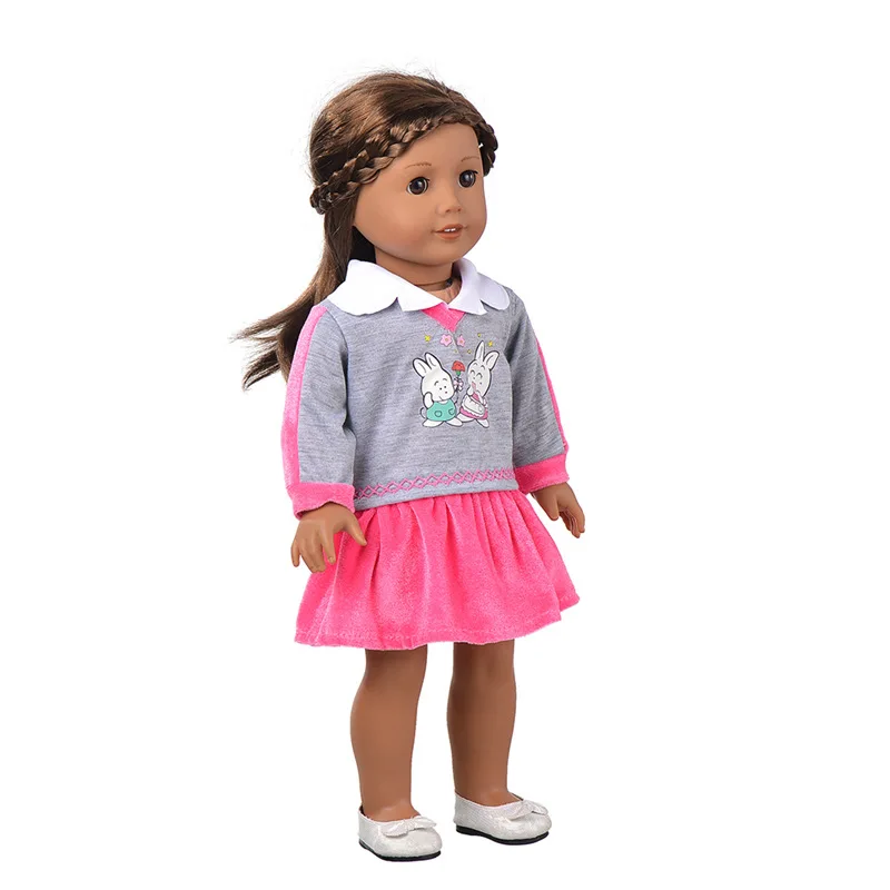 Лучший подарок для детей модная ручная работа 18 дюймовая кукольная одежда (без